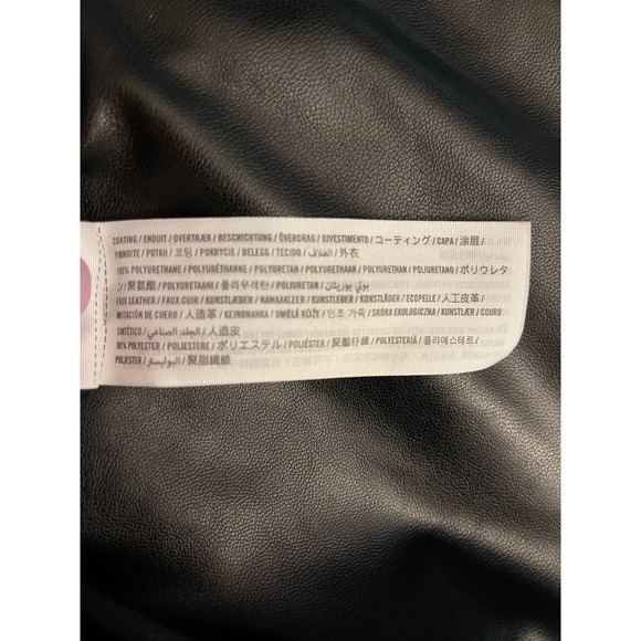 Abercrombie & Fitch‎ Black Curve Love Vegan Leather 90s Straight Pant Size 22S - Picture 14 of 15